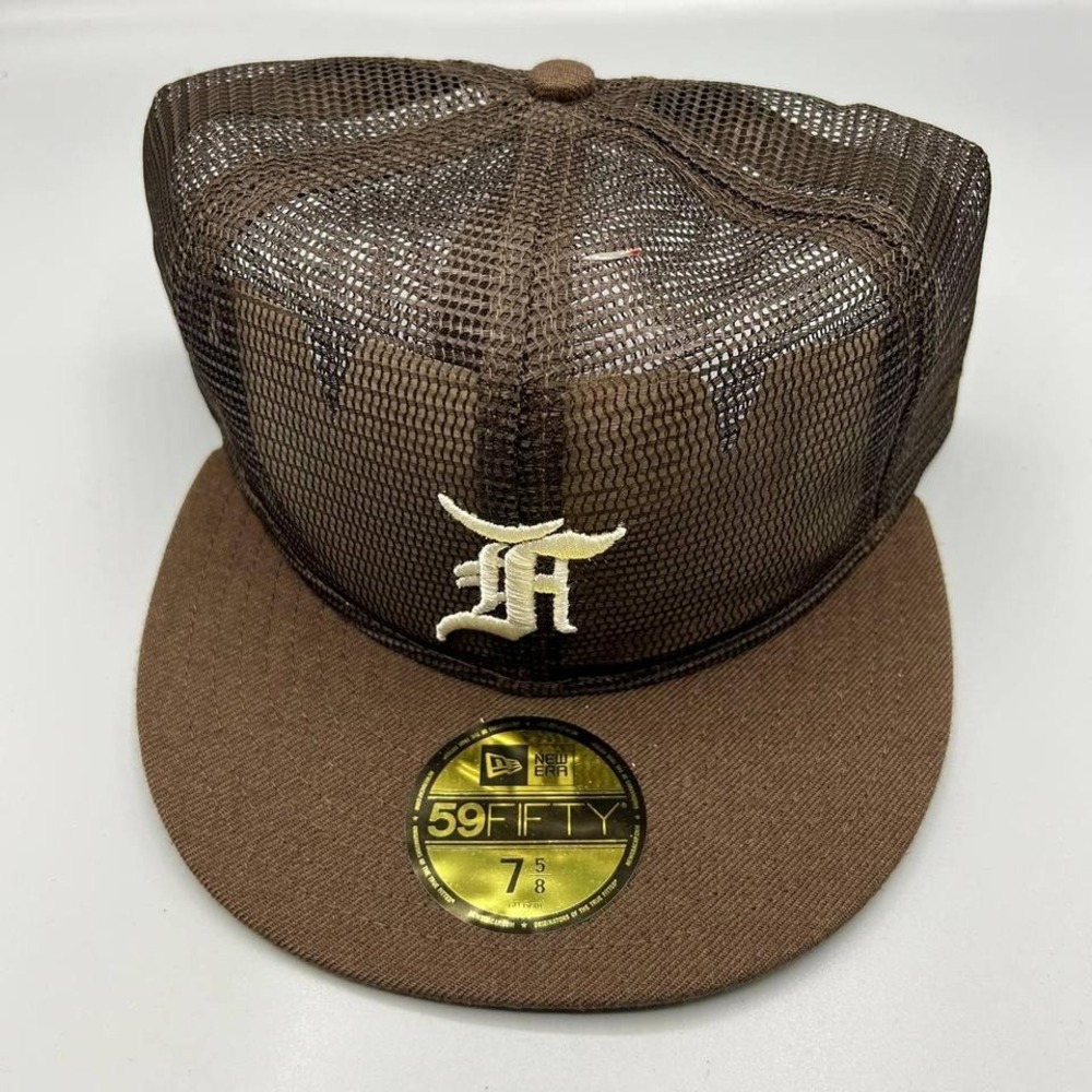 New Era Brown Mesh Cap